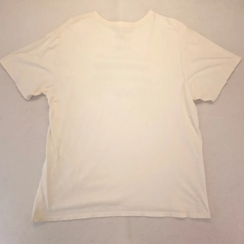 Hurley Casual Crew Neck Short Sleeve Graphic T-Shirt Mens Size XL White